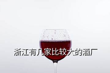 浙江有几家比较大的酒厂