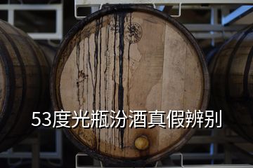 53度光瓶汾酒真假辨别