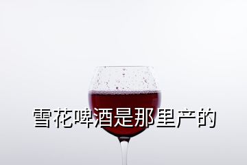 雪花啤酒是那里产的