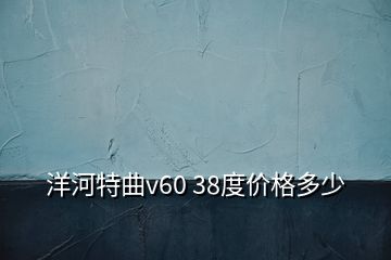 洋河特曲v60 38度价格多少