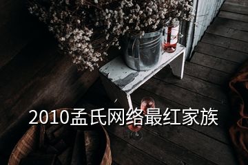 2010孟氏网络最红家族