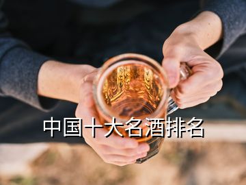 中国十大名酒排名