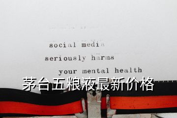 茅台五粮液最新价格