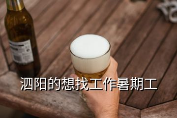 泗阳的想找工作暑期工