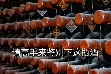 请高手来鉴别下这瓶酒