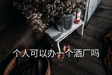 个人可以办一个酒厂吗