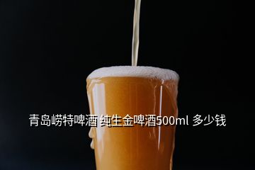 青岛崂特啤酒 纯生金啤酒500ml 多少钱