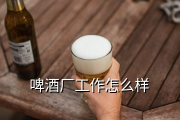 啤酒厂工作怎么样