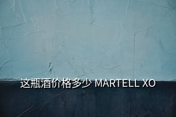 这瓶酒价格多少 MARTELL XO