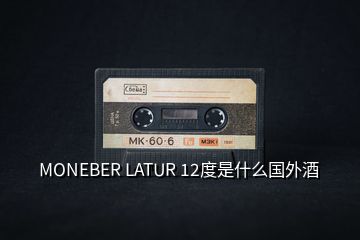 MONEBER LATUR 12度是什么国外酒