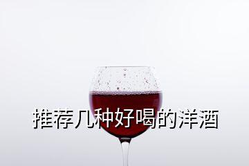 推荐几种好喝的洋酒