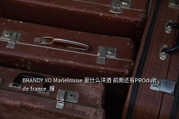 BRANDY XO Marielouise 是什么洋酒 前面还有PROduit de france  搜