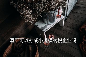 酒厂可以办成小规模纳税企业吗