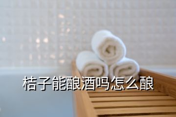 桔子能酿酒吗怎么酿