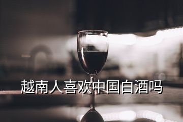 越南人喜欢中国白酒吗