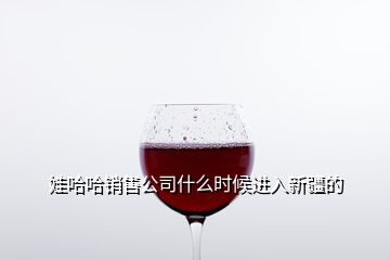 娃哈哈销售公司什么时候进入新疆的