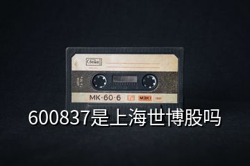 600837是上海世博股吗