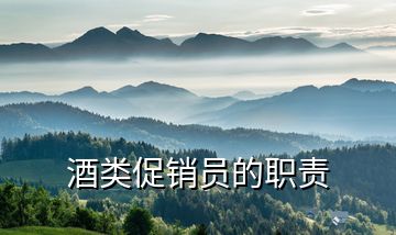 酒类促销员的职责
