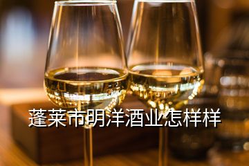 蓬莱市明洋酒业怎样样