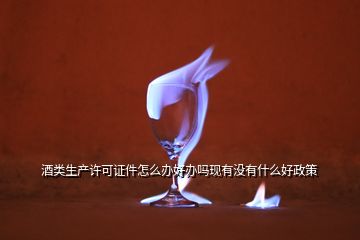 酒类生产许可证件怎么办好办吗现有没有什么好政策