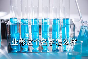 业彬这个名字怎么样