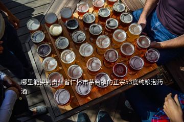 哪里能买到贵州省仁怀市茅台镇的正宗53度纯粮泡药酒