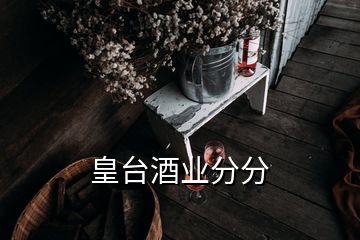 皇台酒业分分