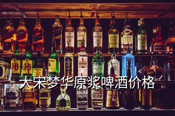 大宋梦华原浆啤酒价格