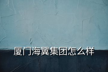 厦门海翼集团怎么样