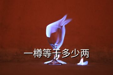 一樽等于多少两