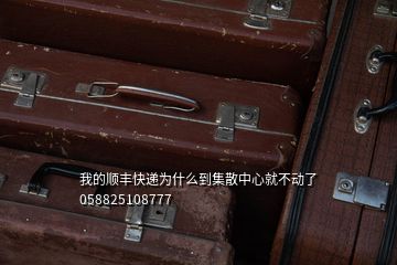 我的顺丰快递为什么到集散中心就不动了058825108777