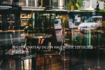 请问2004 CHATEAU DILLON HAUTMEDOC 125 15L法国原装红酒