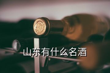 山东有什么名酒