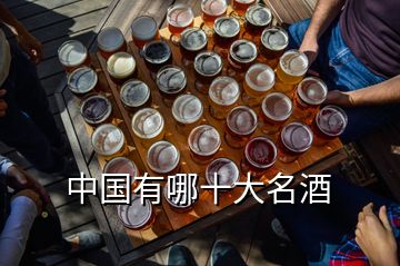 中国有哪十大名酒