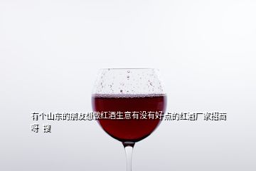 有个山东的朋友想做红酒生意有没有好点的红酒厂家招商呀  搜