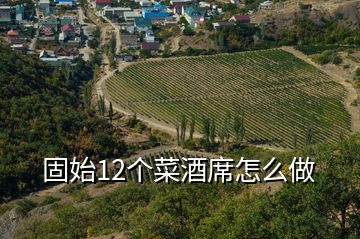 固始12个菜酒席怎么做