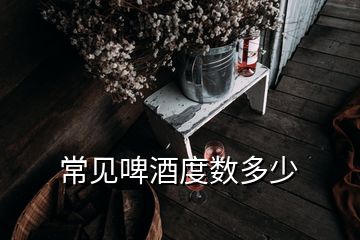 常见啤酒度数多少