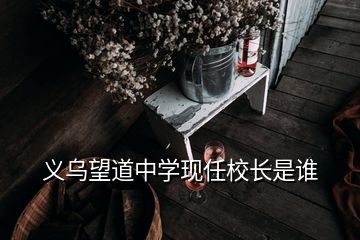 义乌望道中学现任校长是谁