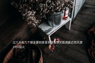 过几天有几个朋友要到家里来做客想买瓶酒最近西凤酒1952挺火