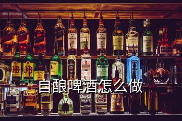 自酿啤酒怎么做