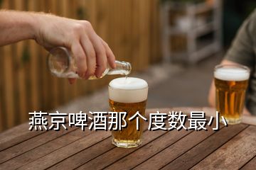 燕京啤酒那个度数最小