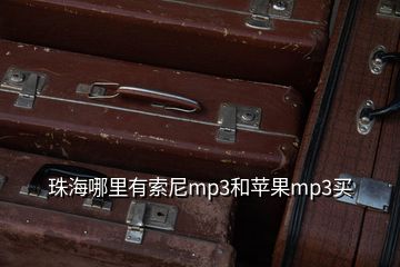 珠海哪里有索尼mp3和苹果mp3买