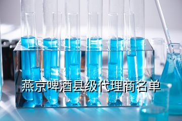 燕京啤酒县级代理商名单