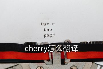 cherry怎么翻译