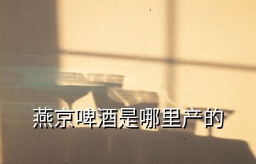 燕京啤酒是哪里产的