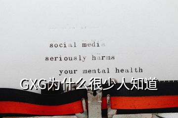 GXG为什么很少人知道