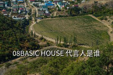 08BASIC HOUSE 代言人是谁