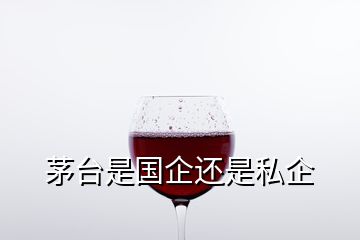 茅台是国企还是私企