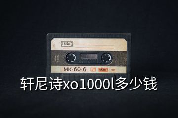 轩尼诗xo1000l多少钱