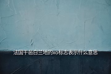 法国干邑白兰地的xo标志表示什么意思